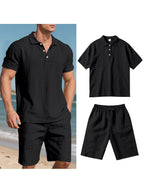 Conjunto El Mérida – Polo + Bermuda de Lino Premium para Caballero