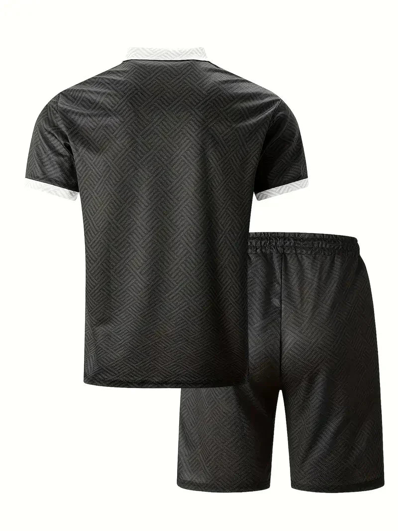 [BUY 1 GET 1 FREE] Barcelona Premium Shirt & Shorts Set