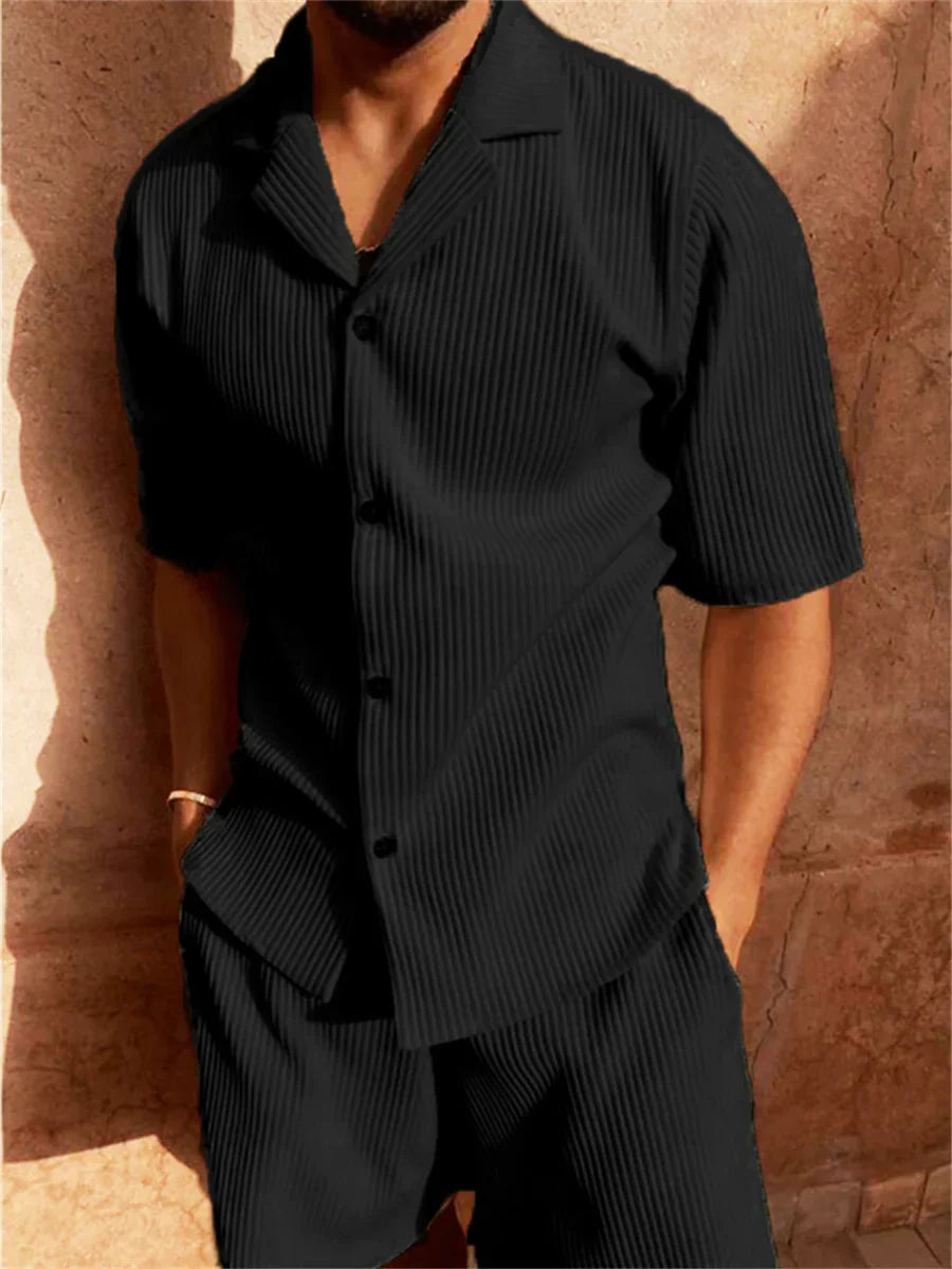[BUY 1 GET 1 FREE] Madrid Premium Shirt & Shorts Set