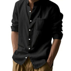 [BUY 1 GET 1 FREE] Santorini Premium Men’s Linen Shirts + FREE Exclusive Watch Gift